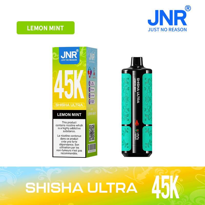 JNR SHISHA ULTRA 45000 Puffs Disposable Vape , Digital Display, 16 Flavor Options