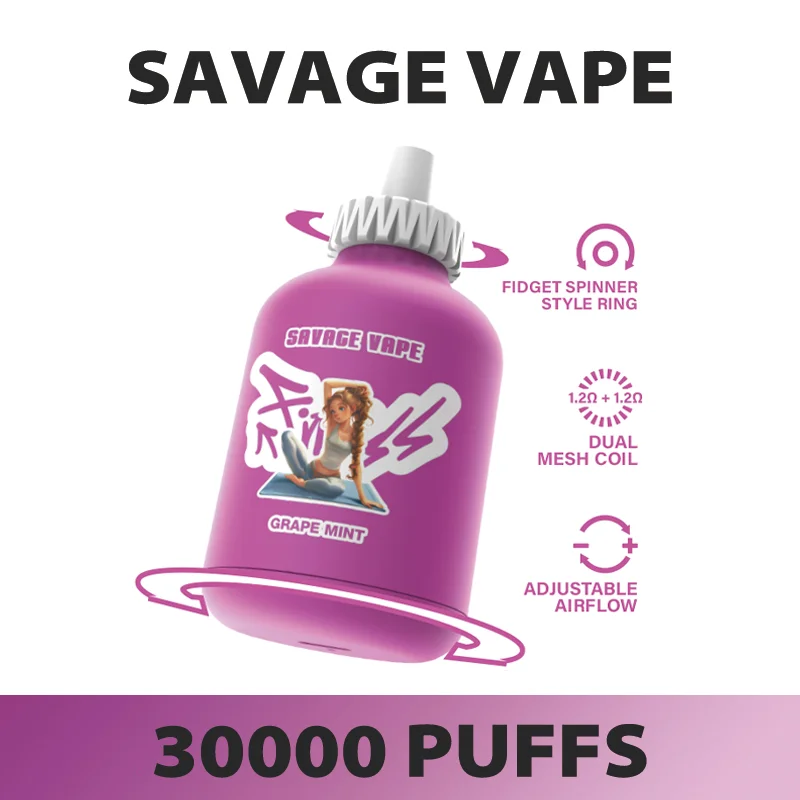 SAVAGE FITNESS 30000 Puffs Disposable Vape , Gas Cylinder Design & Large Capacity Performance - Image 3