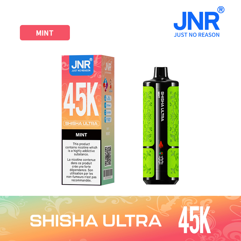 JNR SHISHA ULTRA 45000 Puffs Disposable Vape , Digital Display, 16 Flavor Options - Image 3
