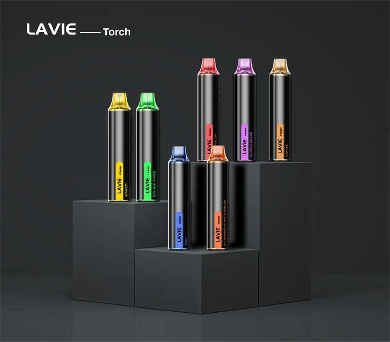 LAVIE Torch 6000 Puffs Disposable Vape , 12ml E-Liquid Capacity, Matte Black Exterior Design - Image 6