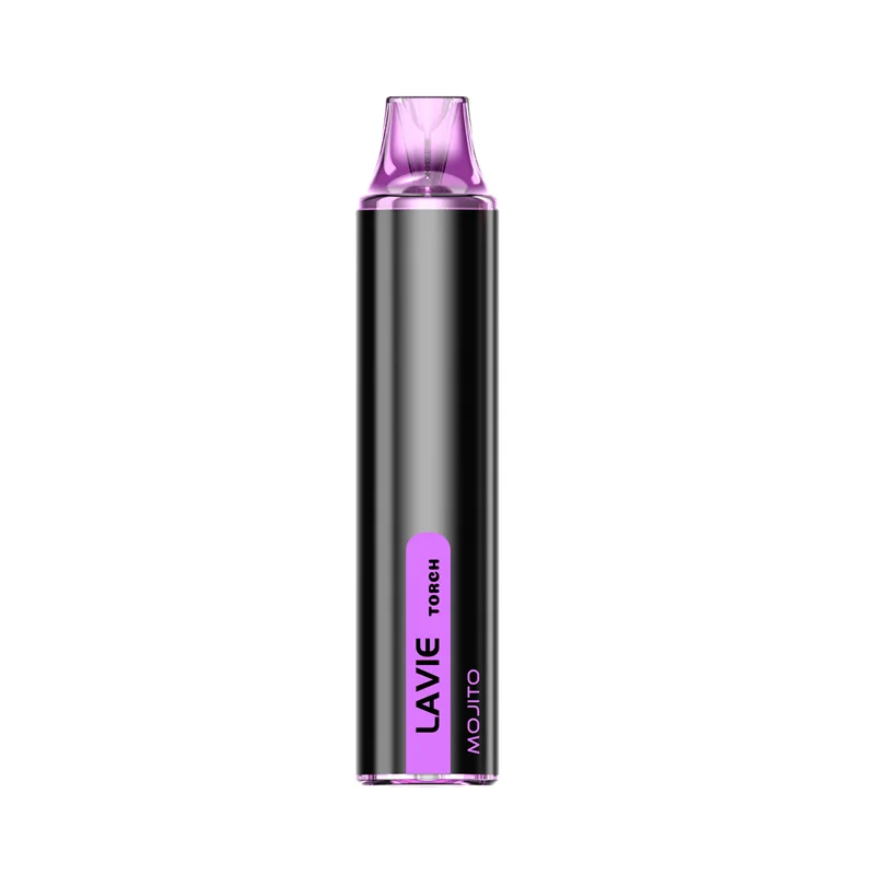 LAVIE Torch 6000 Puffs Disposable Vape , 12ml E-Liquid Capacity, Matte Black Exterior Design