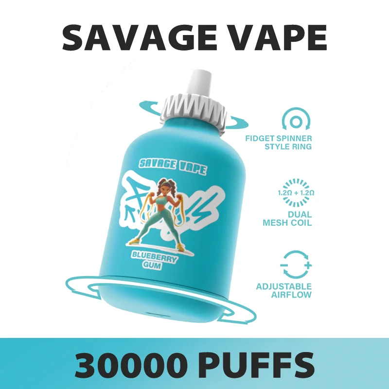 SAVAGE FITNESS 30000 Puffs Disposable Vape , Gas Cylinder Design & Large Capacity Performance - Image 2