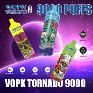 VOPK Tornado 9000 Puffs Rechargeable Disposable Vape Pen with Mesh Coil
