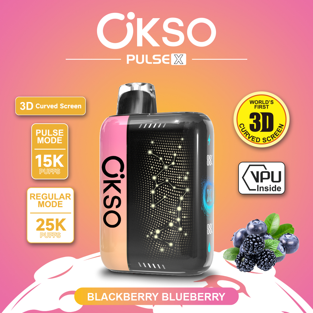 OKSO ELF BOX PULSE X 25000 Puffs Disposable Vape , AI Intelligent Power Adjustment, 3D Curved Smart Screen & Dual Mesh Coil - Image 2