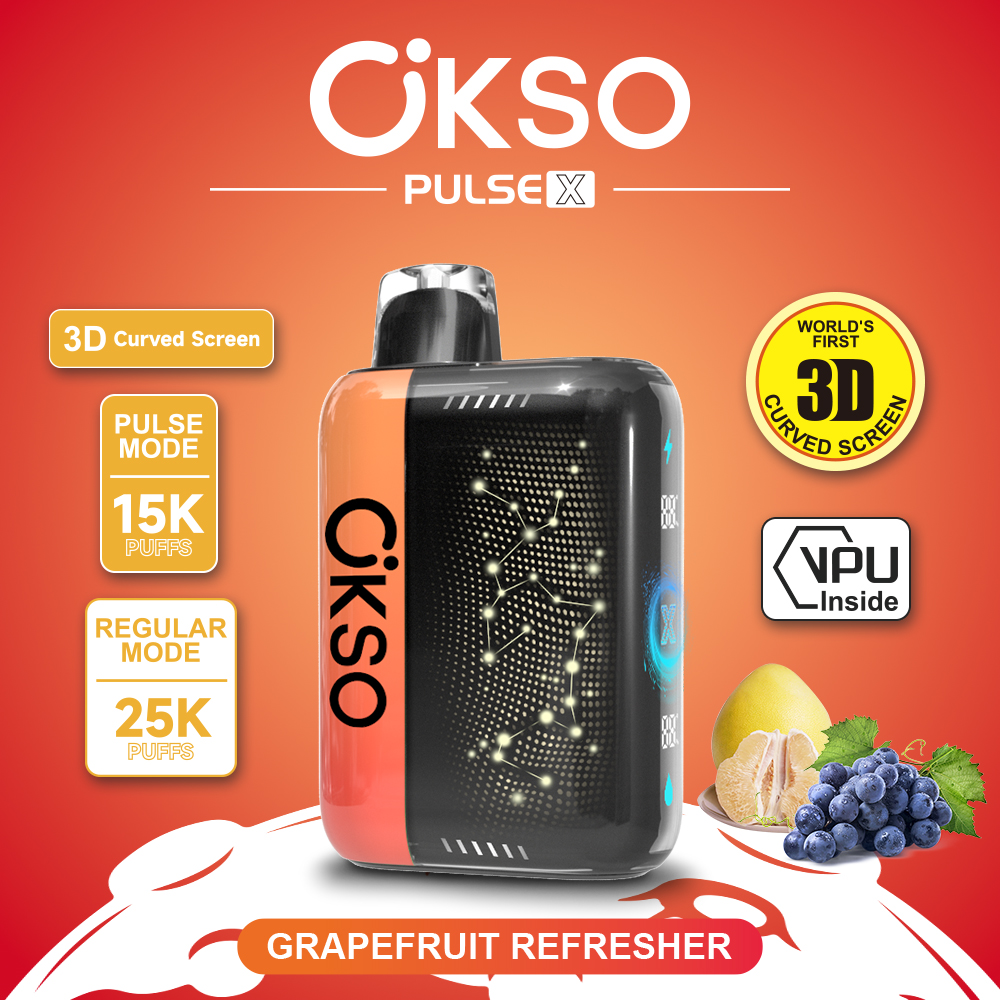 OKSO ELF BOX PULSE X 25000 Puffs Disposable Vape , AI Intelligent Power Adjustment, 3D Curved Smart Screen & Dual Mesh Coil - Image 18