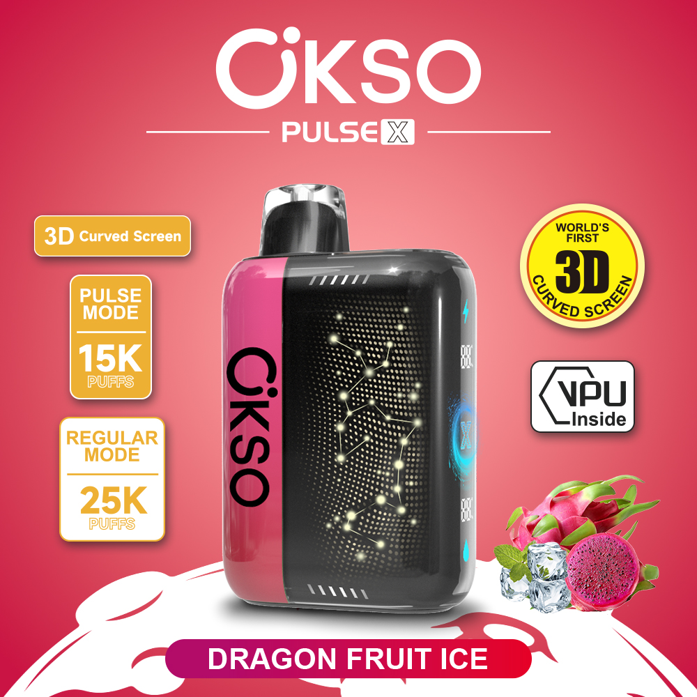 OKSO ELF BOX PULSE X 25000 Puffs Disposable Vape , AI Intelligent Power Adjustment, 3D Curved Smart Screen & Dual Mesh Coil - Image 14