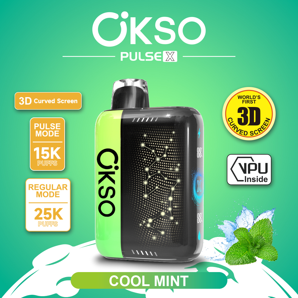 OKSO ELF BOX PULSE X 25000 Puffs Disposable Vape , AI Intelligent Power Adjustment, 3D Curved Smart Screen & Dual Mesh Coil - Image 13