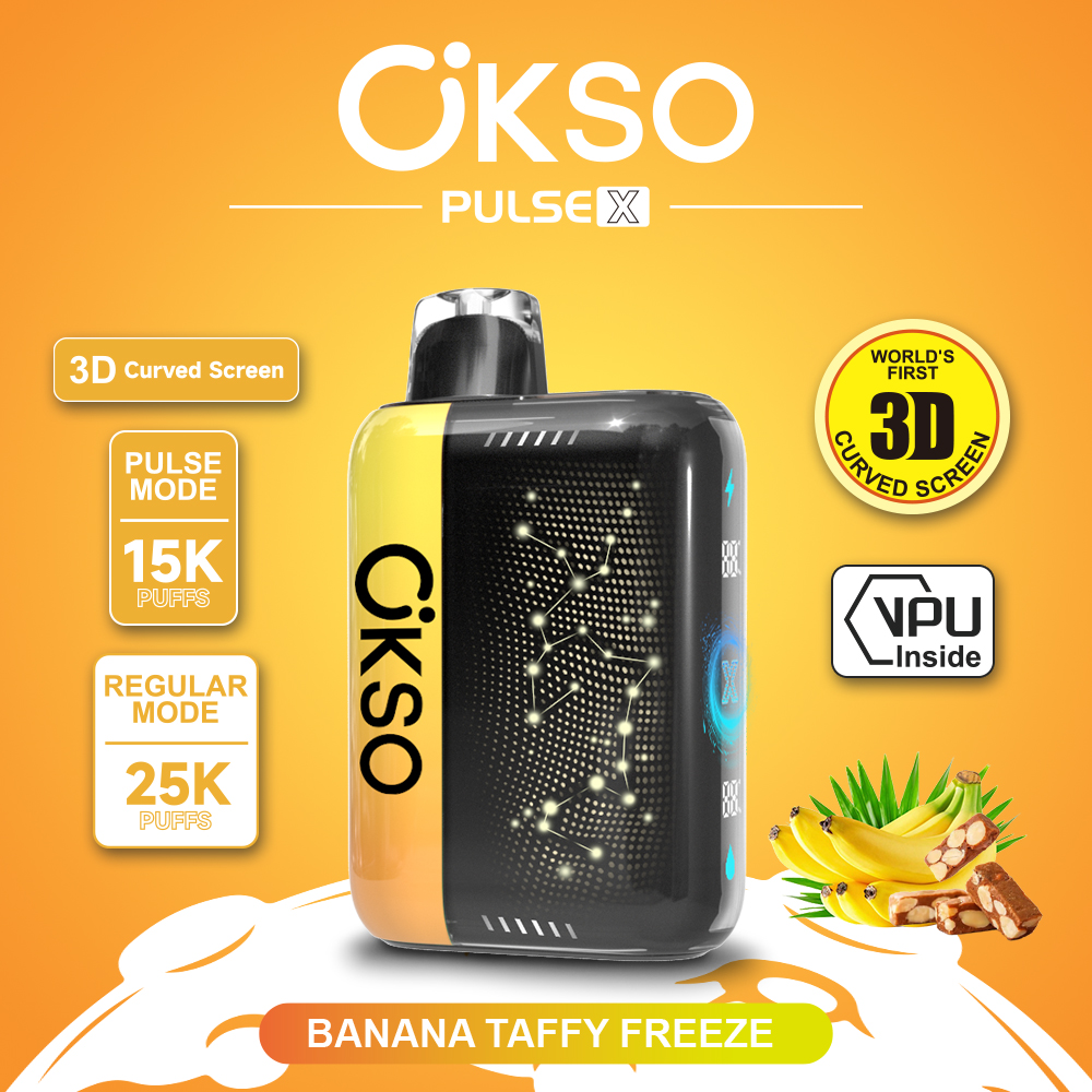OKSO ELF BOX PULSE X 25000 Puffs Disposable Vape , AI Intelligent Power Adjustment, 3D Curved Smart Screen & Dual Mesh Coil - Image 12