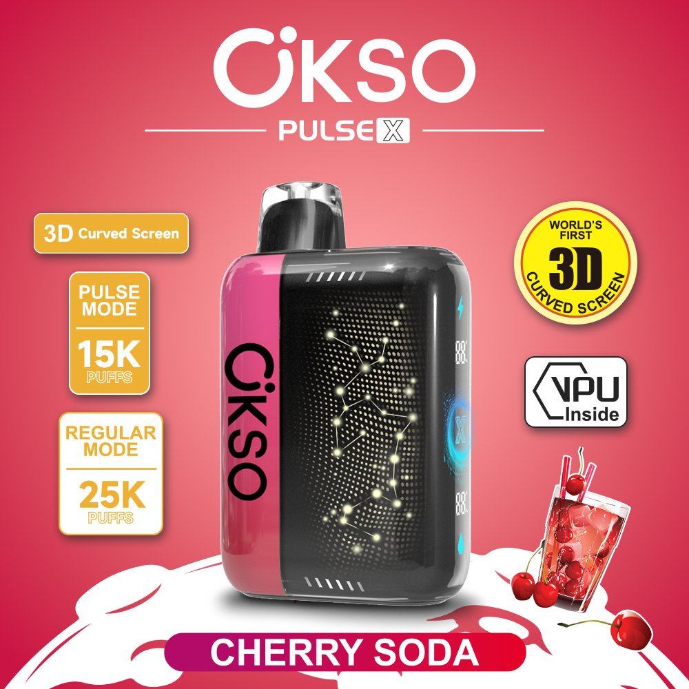OKSO ELF BOX PULSE X 25000 Puffs Disposable Vape , AI Intelligent Power Adjustment, 3D Curved Smart Screen & Dual Mesh Coil - Image 9
