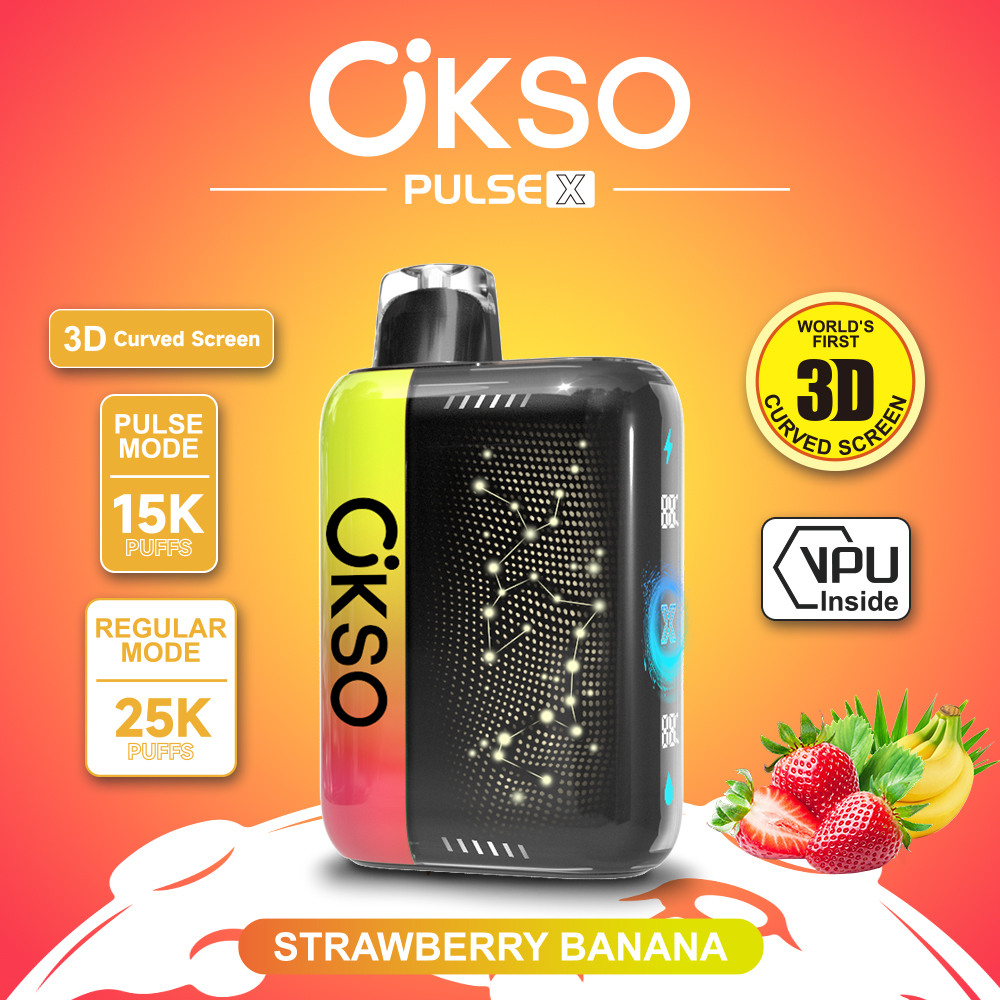 OKSO ELF BOX PULSE X 25000 Puffs Disposable Vape , AI Intelligent Power Adjustment, 3D Curved Smart Screen & Dual Mesh Coil - Image 7
