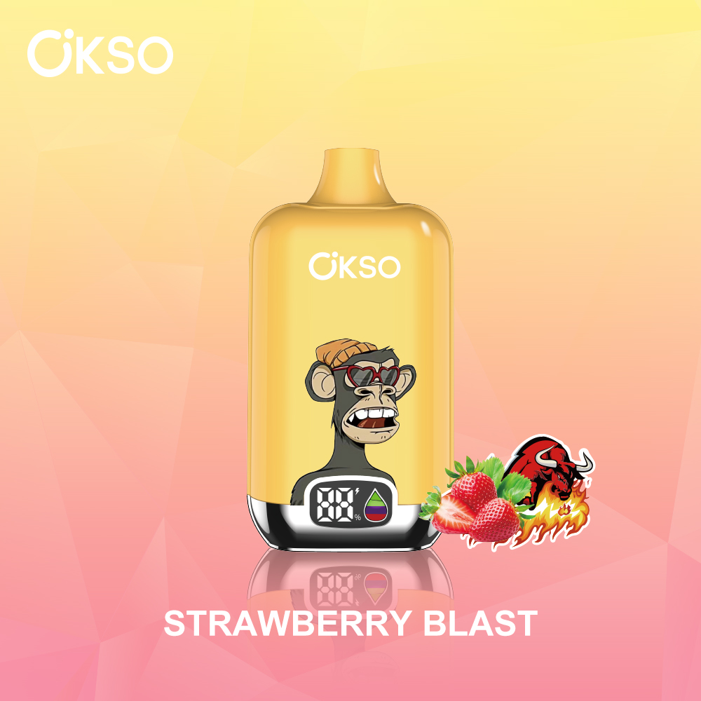 OKSO Elf Box Digital 12000 Puffs Disposable Vape , Digital Screen, Mesh Coil & 28 Flavor Options - Image 4