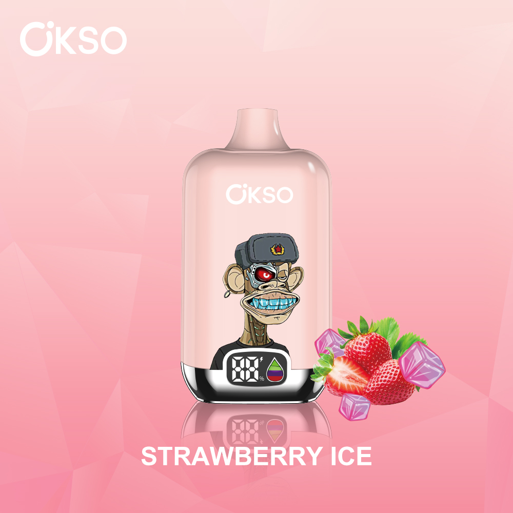 OKSO Elf Box Digital 12000 Puffs Disposable Vape , Digital Screen, Mesh Coil & 28 Flavor Options - Image 3