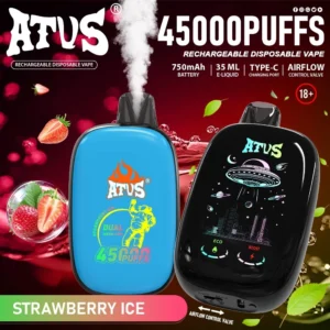 Alternative view of ATVS DE027 45000 Puffs Rechargeable Disposable Vape with LED Display & Fruit Flavours