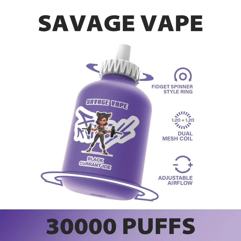 SAVAGE FITNESS 30000 Puffs Disposable Vape , Gas Cylinder Design & Large Capacity Performance - Image 11