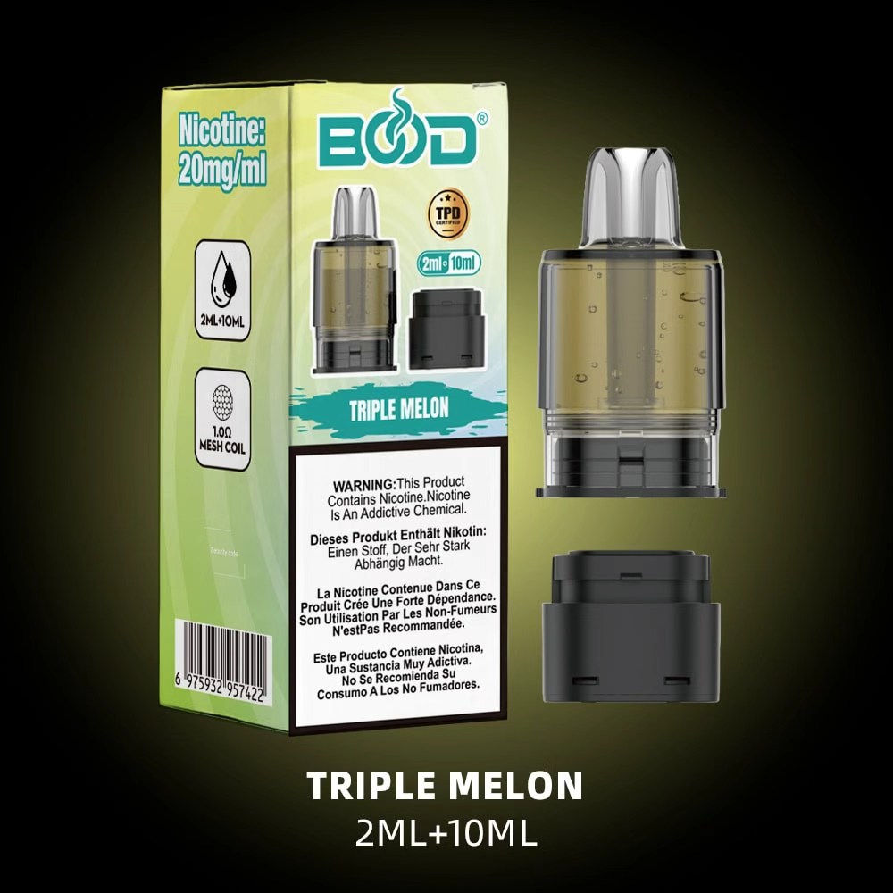 BOOD PULSE STORM Replacement Pod , Up to 12000 Puffs, 12ml Pre-Filled Pod