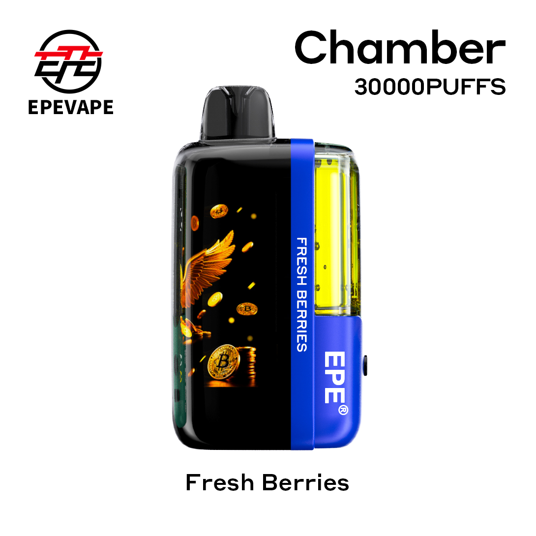 EPE Chamber 30000 Puffs Disposable Vape , LED Display, Rechargeable & Bitcoin-Inspired Design - Image 5