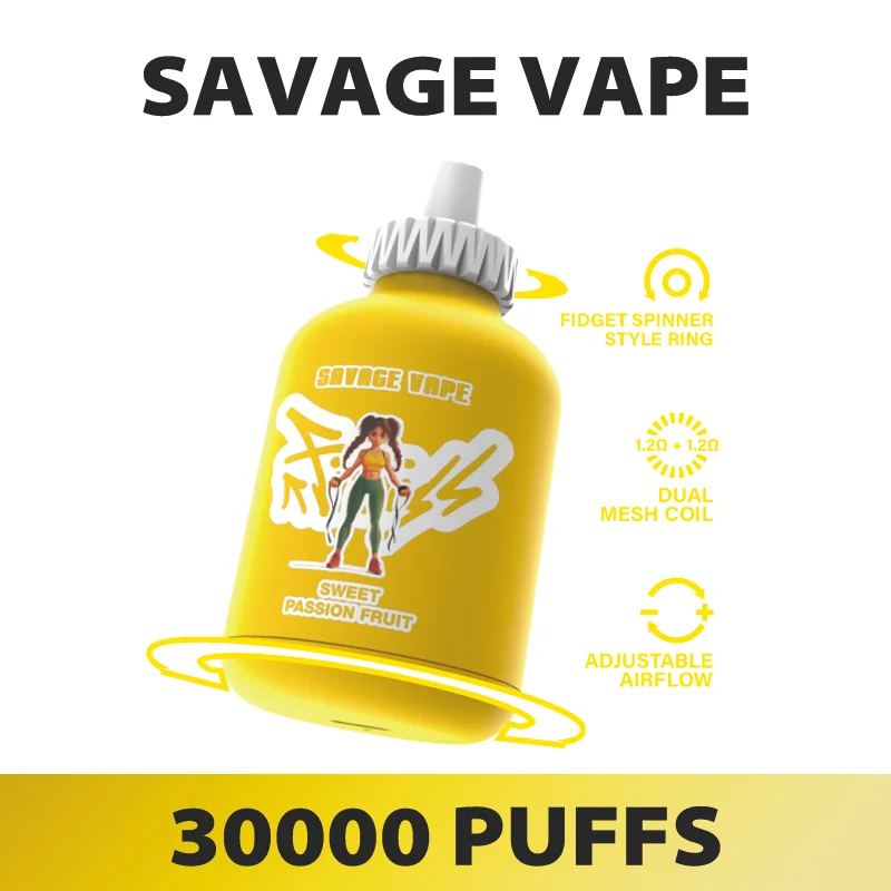SAVAGE FITNESS 30000 Puffs Disposable Vape , Gas Cylinder Design & Large Capacity Performance - Image 9