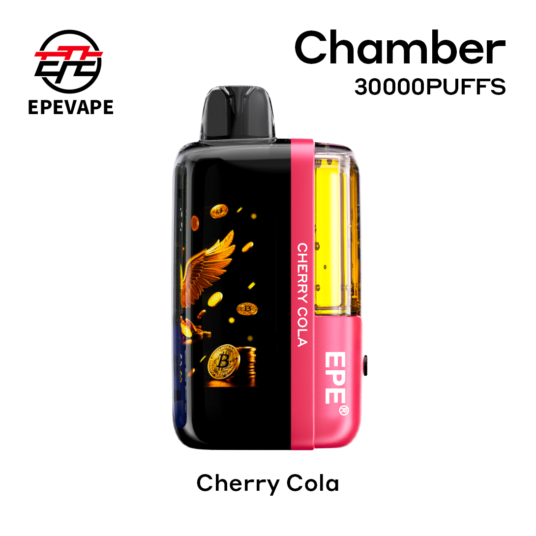 EPE Chamber 30000 Puffs Disposable Vape , LED Display, Rechargeable & Bitcoin-Inspired Design - Image 4