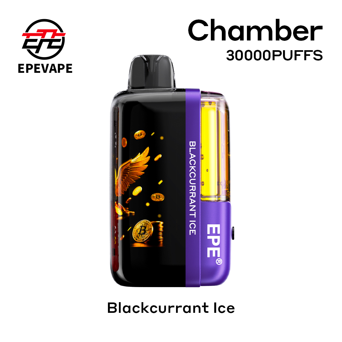 EPE Chamber 30000 Puffs Disposable Vape , LED Display, Rechargeable & Bitcoin-Inspired Design