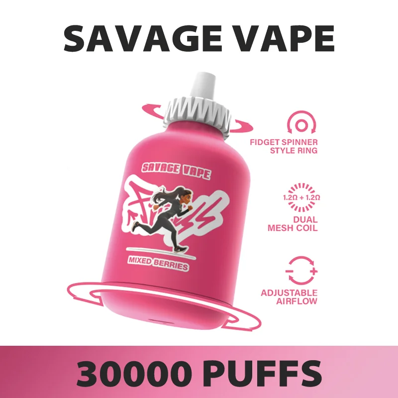 SAVAGE FITNESS 30000 Puffs Disposable Vape , Gas Cylinder Design & Large Capacity Performance - Image 5