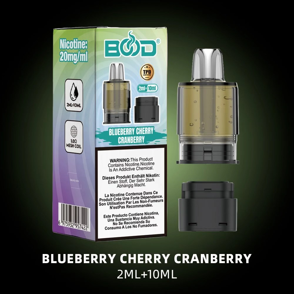 BOOD PULSE STORM Replacement Pod , Up to 12000 Puffs, 12ml Pre-Filled Pod - Image 2