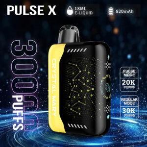 Alternative view of CMVAPE CRYSTAL MARY Pulse X 30,000 Puffs Device , Rechargeable, Adjustable Airflow, Digital Display