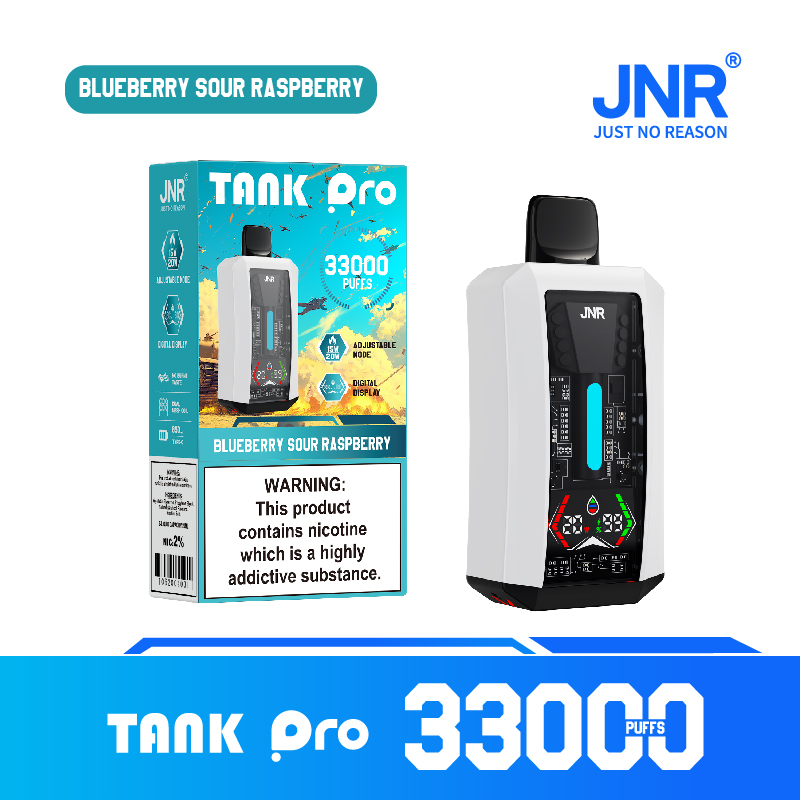 JNR TANK PRO 33000 Puffs Disposable Vape , Smart Display, Rechargeable Design & High Capacity - Image 13