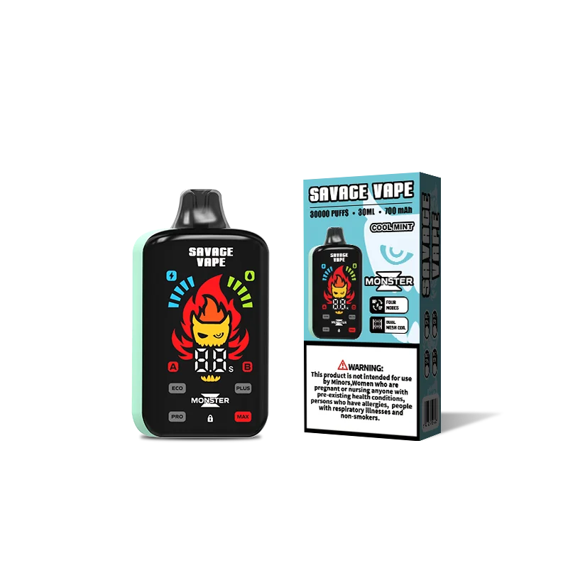 SAVAGE MONSTER Z 30000 Puffs Disposable Vape , Digital Display & Enhanced Vapor Performance - Image 9