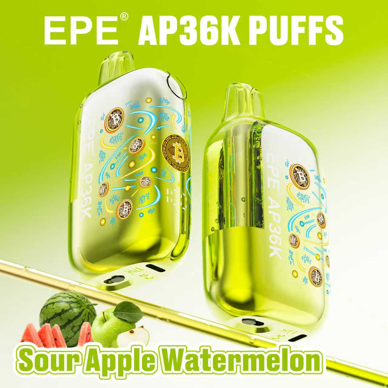 EPE AP36000 Puffs Disposable Vape , Bitcoin-Inspired Design, Adjustable Airflow & 10 Flavors - Image 9
