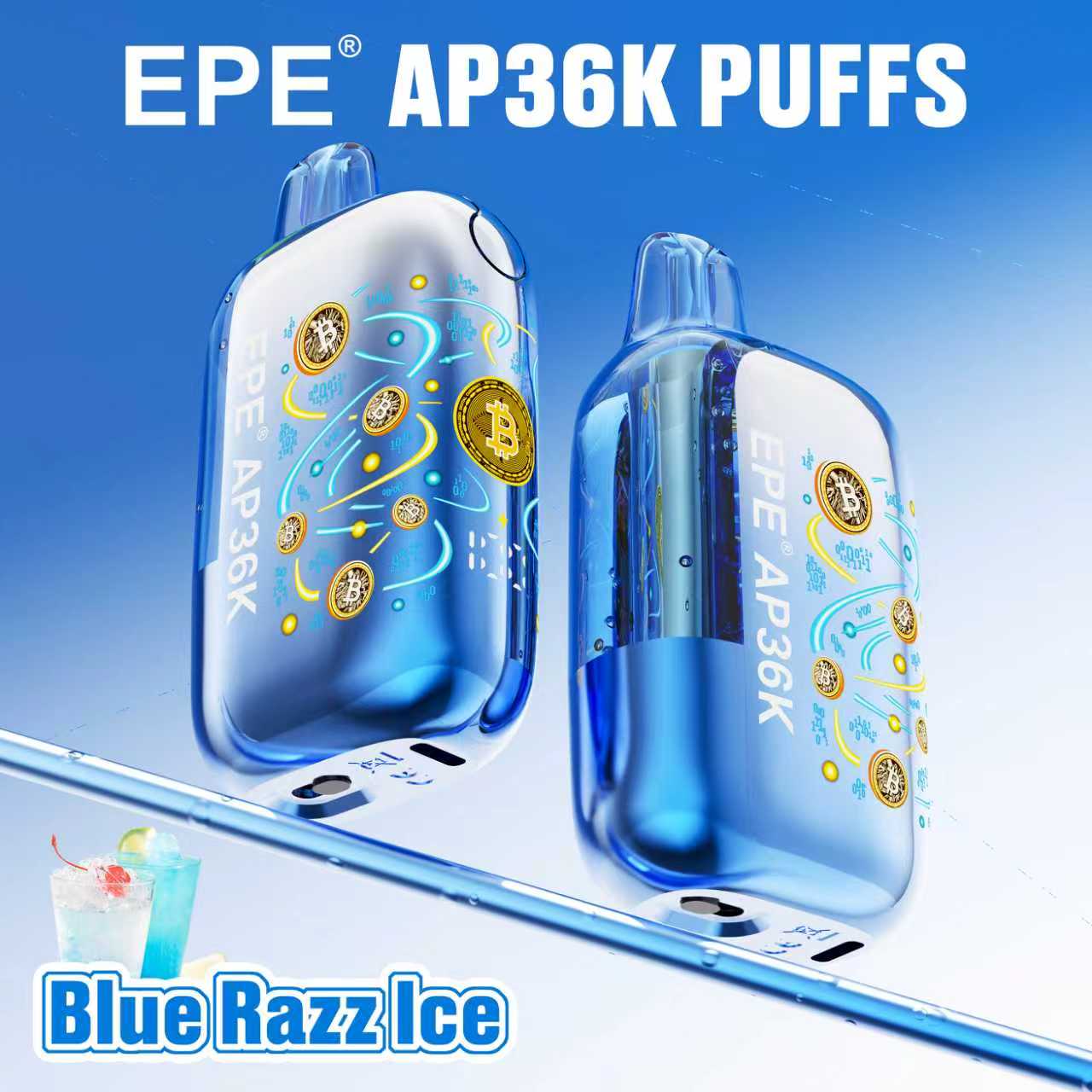 EPE AP36000 Puffs Disposable Vape , Bitcoin-Inspired Design, Adjustable Airflow & 10 Flavors - Image 8