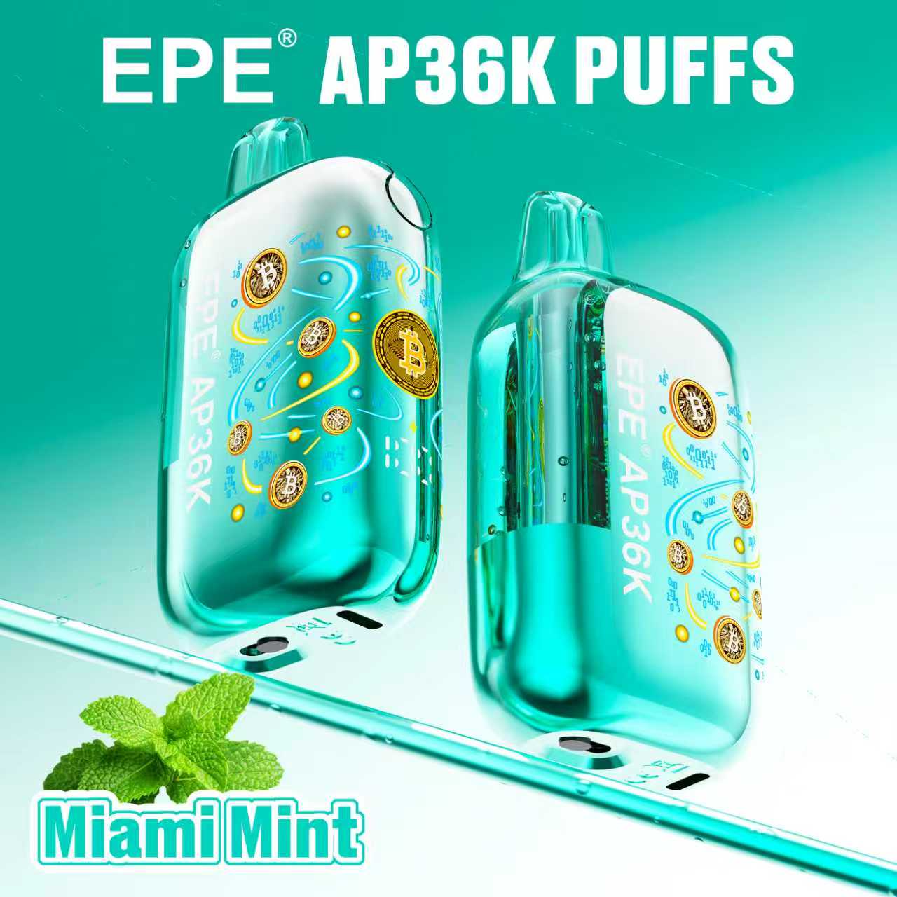EPE AP36000 Puffs Disposable Vape , Bitcoin-Inspired Design, Adjustable Airflow & 10 Flavors - Image 6