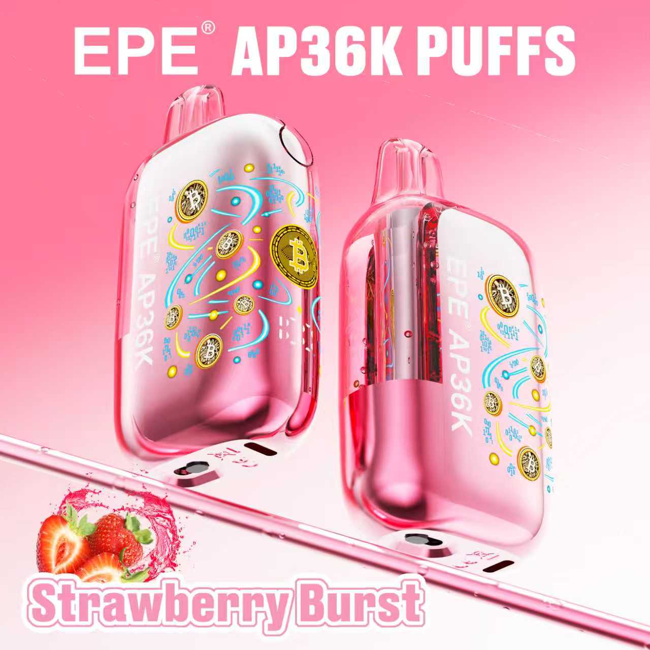 EPE AP36000 Puffs Disposable Vape , Bitcoin-Inspired Design, Adjustable Airflow & 10 Flavors - Image 5