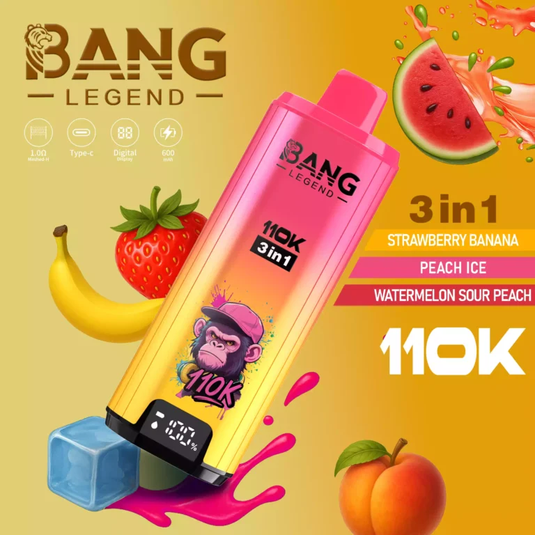 BANG LEGEND 110K 3-in-1 Disposable Vape, Type-C Rechargeable, OEM ODM Supply - Image 6
