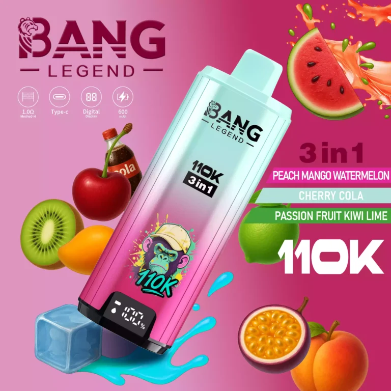 BANG LEGEND 110K 3-in-1 Disposable Vape, Type-C Rechargeable, OEM ODM Supply - Image 5