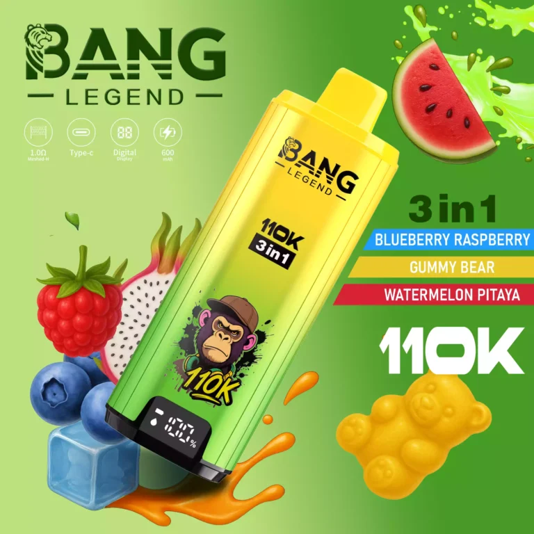 BANG LEGEND 110K 3-in-1 Disposable Vape, Type-C Rechargeable, OEM ODM Supply - Image 10