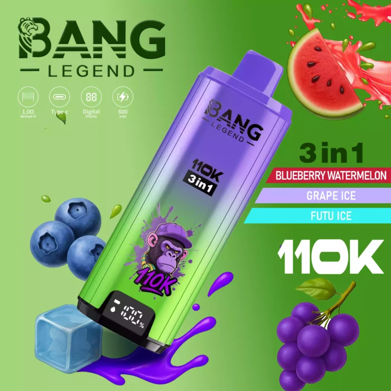 BANG LEGEND 110K 3-in-1 Disposable Vape, Type-C Rechargeable, OEM ODM Supply - Image 8