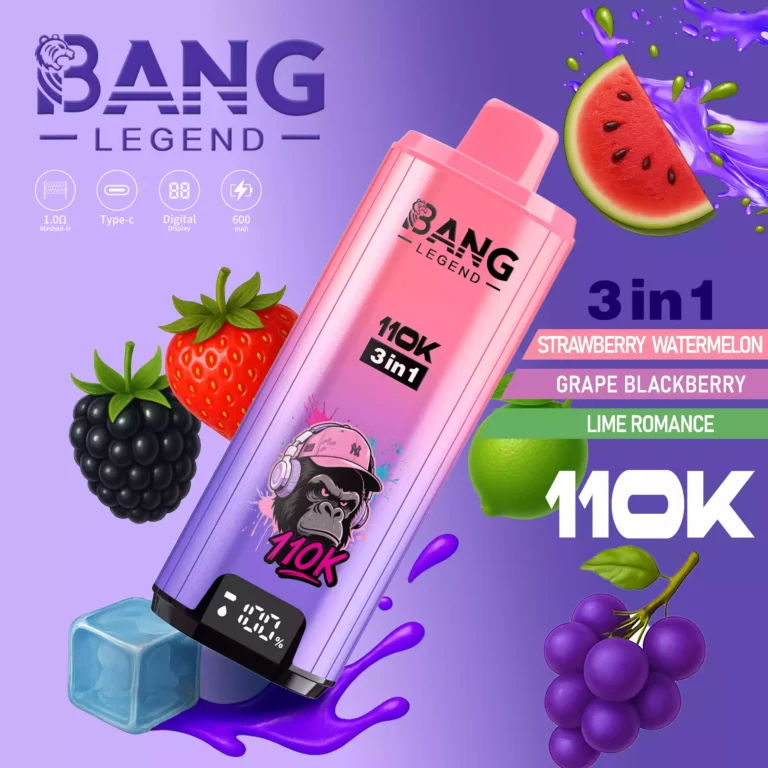 BANG LEGEND 110K 3-in-1 Disposable Vape, Type-C Rechargeable, OEM ODM Supply - Image 7