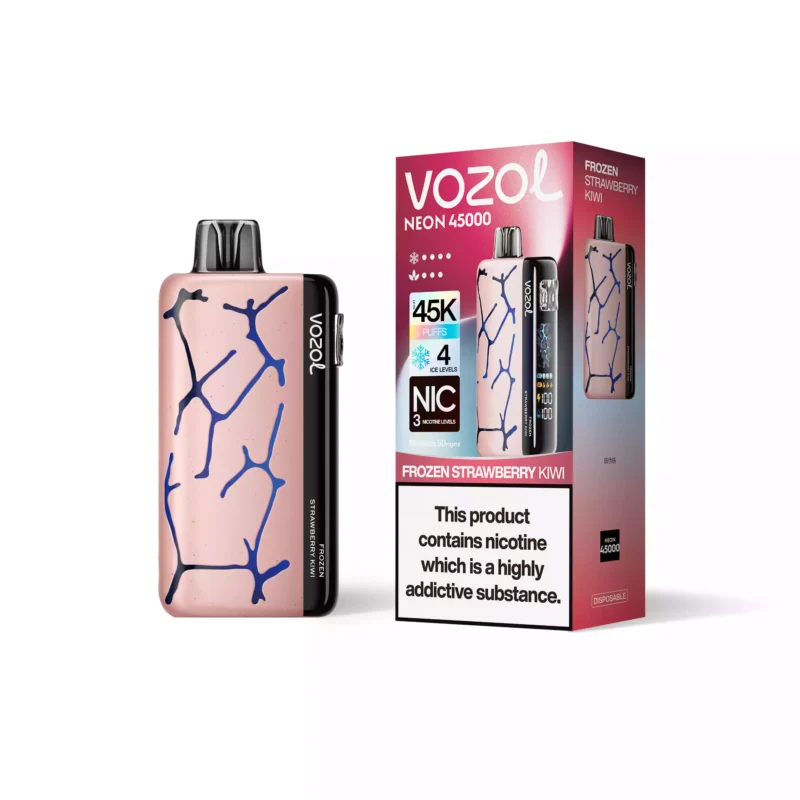 VOZOL NEON 45000 Puffs Rechargeable Disposable Vape – Dual Mesh Coil, LED Display, 2%/5% Nicotine - Image 5