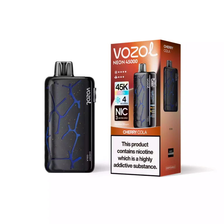 VOZOL NEON 45000 Puffs Rechargeable Disposable Vape – Dual Mesh Coil, LED Display, 2%/5% Nicotine - Image 9