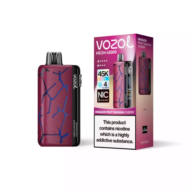 VOZOL NEON 45000 Puffs Rechargeable Disposable Vape – Dual Mesh Coil, LED Display, 2%/5% Nicotine - Image 6