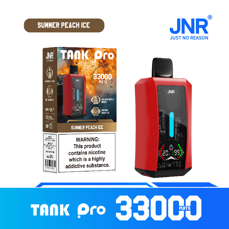 JNR TANK PRO 33000 Puffs Disposable Vape , Smart Display, Rechargeable Design & High Capacity