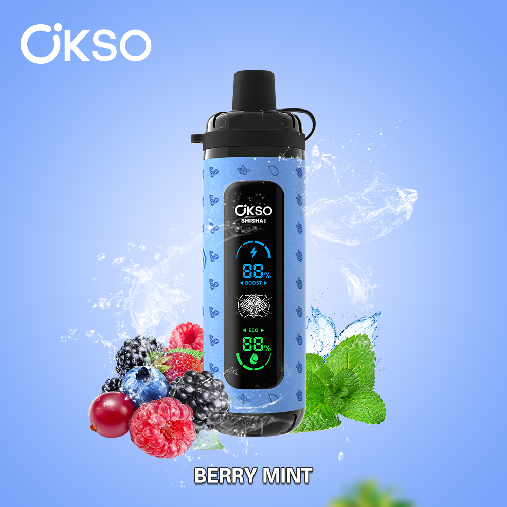 OKSO Shisha Max 40000 Puffs Disposable Vape , Adjustable Airflow & 800mAh Rechargeable Battery - Image 2