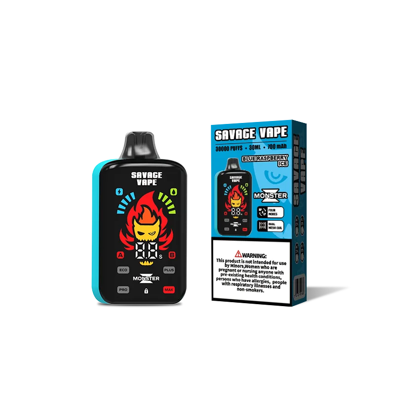 SAVAGE MONSTER Z 30000 Puffs Disposable Vape , Digital Display & Enhanced Vapor Performance