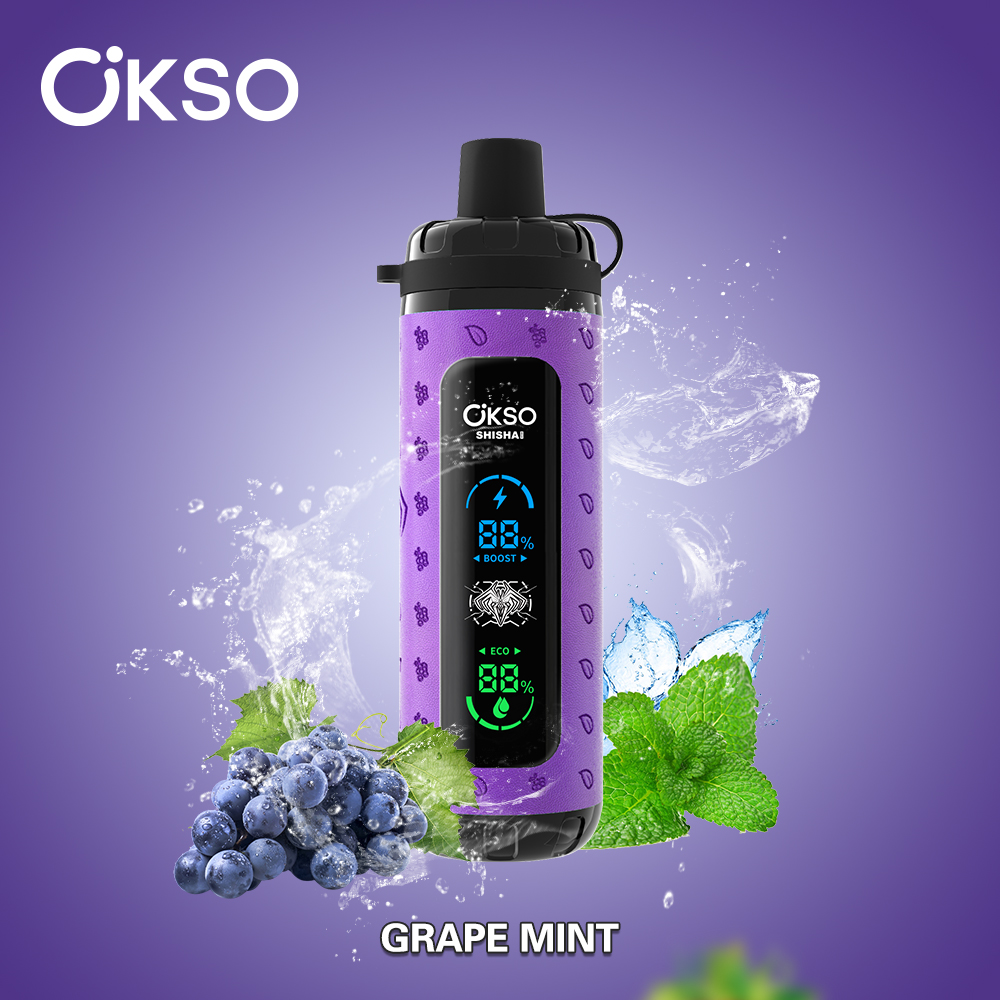 OKSO Shisha Max 40000 Puffs Disposable Vape , Adjustable Airflow & 800mAh Rechargeable Battery - Image 8