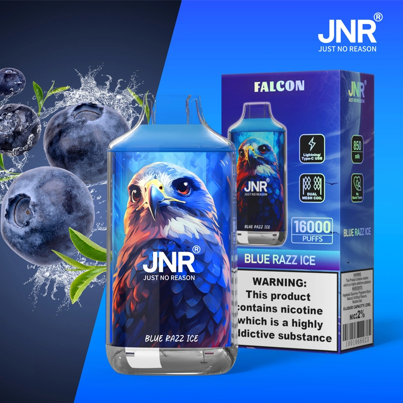 JNR Falcon Approx 16000 Puffs Disposable Vape, Crystal Craft Design, Dual Mesh Coil & Type-C Charging - Image 8