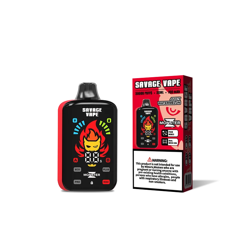 SAVAGE MONSTER Z 30000 Puffs Disposable Vape , Digital Display & Enhanced Vapor Performance - Image 8