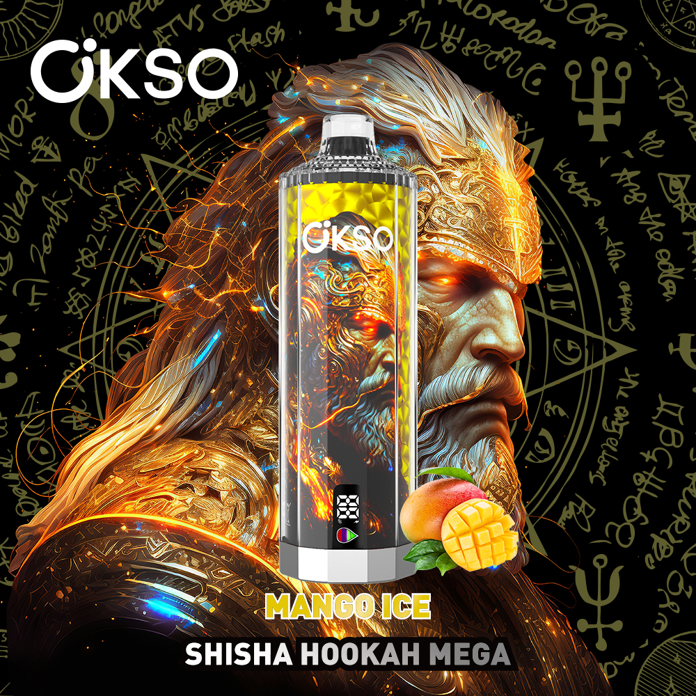 OKSO Shisha Hookah Mega 50000 Puffs Disposable Vape , Triple Mesh Coil, Rechargeable & Adjustable Airflow - Image 5