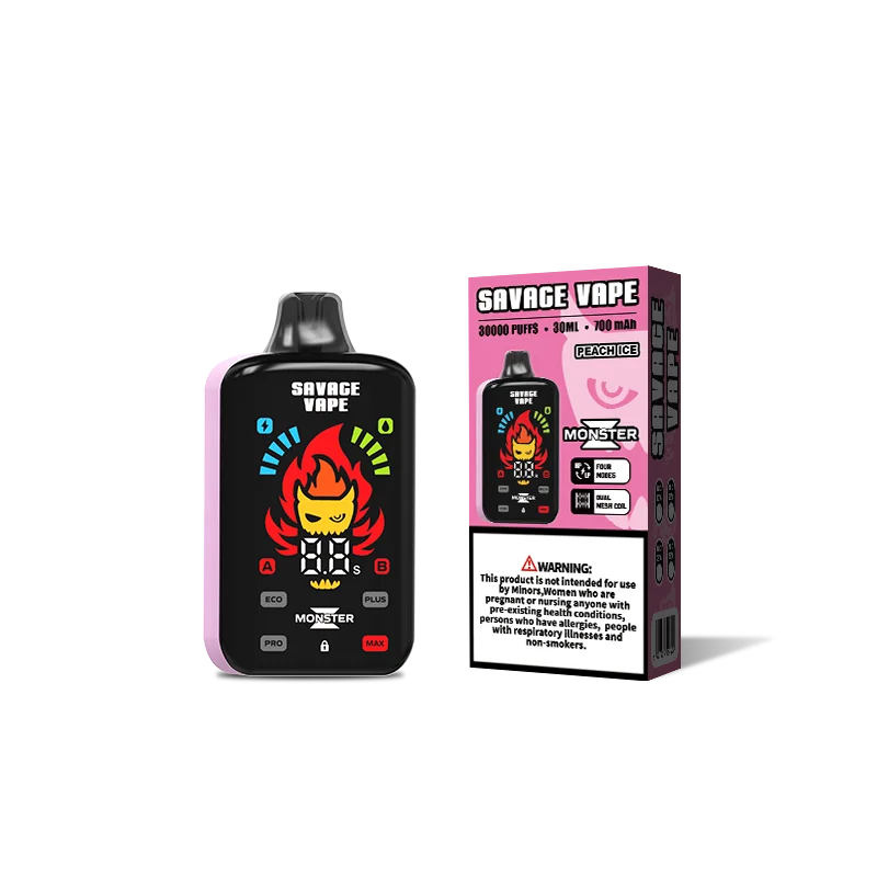 SAVAGE MONSTER Z 30000 Puffs Disposable Vape , Digital Display & Enhanced Vapor Performance - Image 6