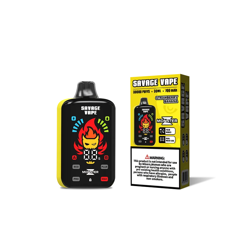 SAVAGE MONSTER Z 30000 Puffs Disposable Vape , Digital Display & Enhanced Vapor Performance - Image 5