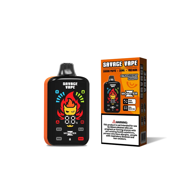 SAVAGE MONSTER Z 30000 Puffs Disposable Vape , Digital Display & Enhanced Vapor Performance - Image 4